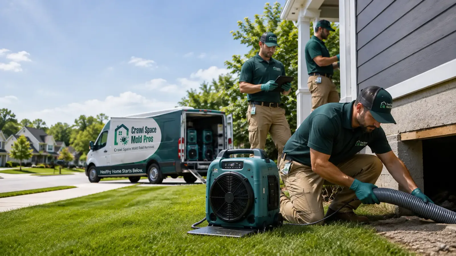 Crawl Space Mold Removal in Stockland, IL